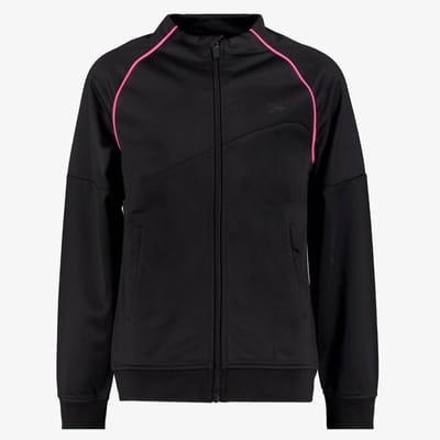 Dutchy meisjes trainingsjas zwart roze - Maat 116