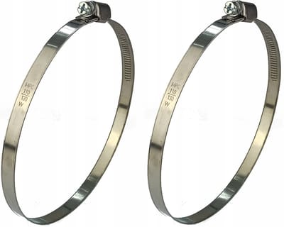Slangklem 110-130mm, 9mm breed, 2 stuks, gegalvaniseerd staal