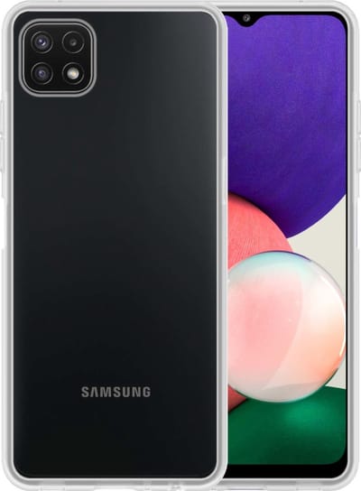 Hoesje - Geschikt voor Samsung Galaxy M22 - Sterk & Shockproof - Siliconen Case - Hoes Cover - Telefoonhoes - Transparant