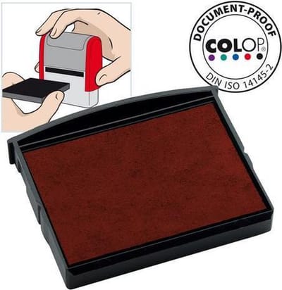 Colop Inktkussen E/2100, Zelf-inktende Stempels, Rood (pak 2 stuks)