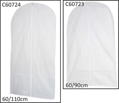 Witte Kledinghoes (60x110 cm) voor Kostuums en Jurken - Bescherming tegen Stof en Vlekken