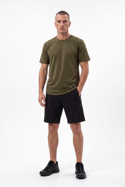 Poederbaas Outdoor Korte Broek - SOLX - Unisex broek voor Wandelen en Outdoor - Zwart - Maat XXL