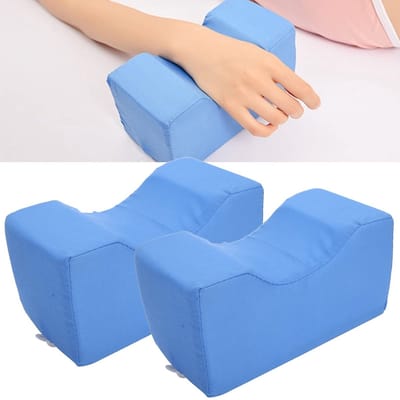 Dailygoods- Anti-Bedsore Kussen Ergonomisch Ontwerp - Enkel Kussen - Voet Lift Ondersteuning - Beenrust Verheffende Pad - 20 x 10 x 10 cm - Hoogwaardig Katoen en Sponsmateriaal - Enkelkussen