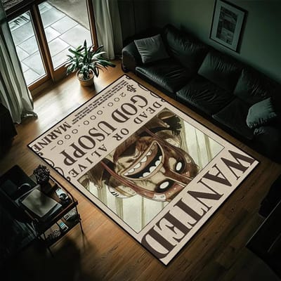 Karakterkaart Geïnspireerde Tapijt Woonkamer Bankmat Mannenhut Decor Slaapkamer Nachtkastje Tapijt Salontafel Mat 120*160cm