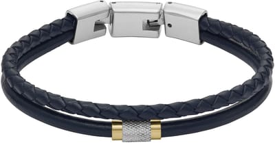 Fossil JF04703998 Heren Armband - Blauw