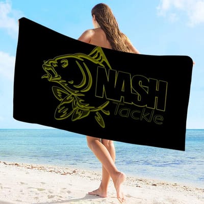 Nash Vis Handdoek Microvezel Strandhanddoek Absorberend Sneldrogend Zacht Yoga Zwemmen Resort Bergbeklimming Handdoek W137*H178(CM)