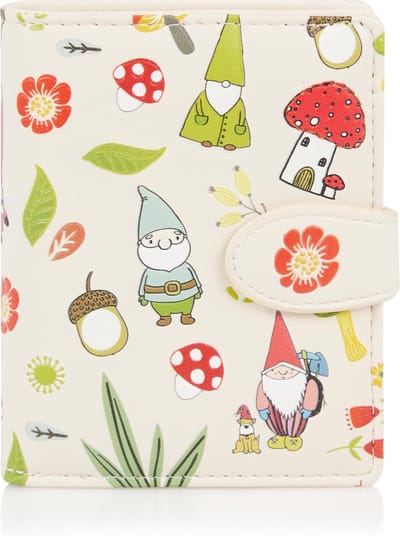 Shagwear Portemonnee - Compact Beugelportemonnee - Dames - Kunstleer - Gnome (009707sm)