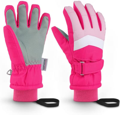Waterdichte Ski Handschoenen voor Kinderen - Warm, Ademend en Geschikt voor Winteractiviteiten van 3-14 Jaar