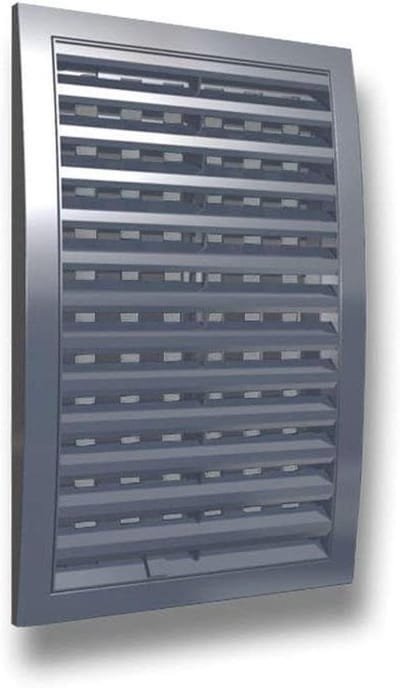 Ventilatie rooster - Luchtstroom controle rooster - Ventilatie systemen afdekken - Met luchtstroom controle - 200x300 mm - Grijs