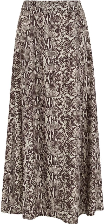 WE Fashion Dames midi-rok met print