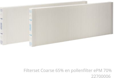 Orcon filterset G4+F7 voor HRC 300/400 EcoMax en MaxComfort - 22700006