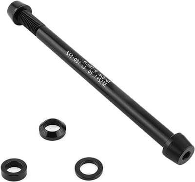 Steekas-adapter voor fiets roltrainer van aluminiumlegering, M12 x 1,5 schroefdraad, verstelbaar van 160 tot 172 mm, duurzaam en lichtgewicht