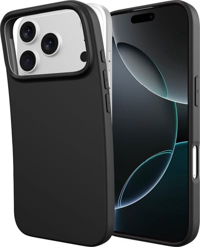 Just in Case hoesje geschikt voor iPhone 17 Pro Hoesje Siliconen - Flexibele 100% GRS Case - Zwart