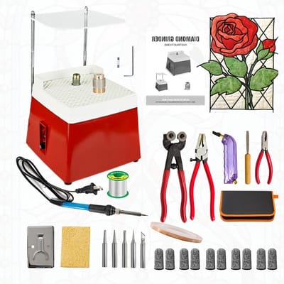 Glazen Slijper - Glasbewerking Tool - Glas Kunst Maken - Draagbaar Ontwerp - 4200 Tpm - Zwart