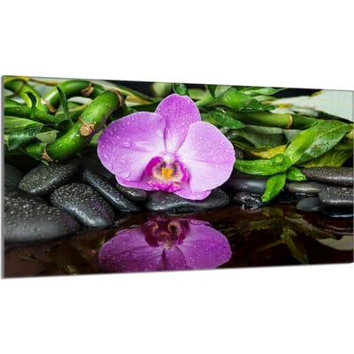 TMK ArtDeko - Beschermplaat voor Kookplaat - 90x52 cm - Hittebestendig - Glas