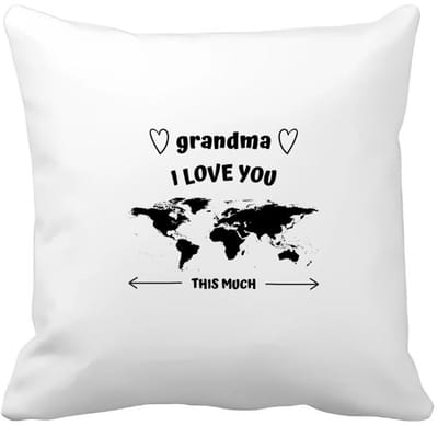 Akyol - grandma i love you this much Kussen hoes - Oma - geweldige oma - liefste oma - verjaardag - cadeau - kado - bedankje - geschenk - 40 bij 40 cm