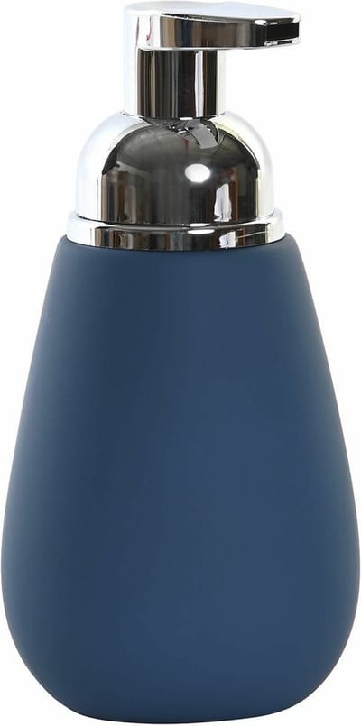 Items Zeeppompjedispenser - keramiek - nachtblauw - 16 cm - lotionpompje - keuken/badkamer/toilet