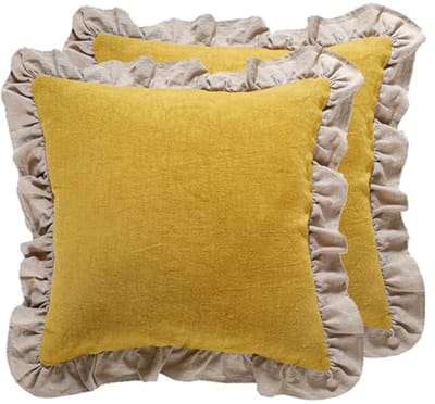 Decoratieve kussenhoezen set van 2 - Shabby chic stijl voor bank en woonkamer
