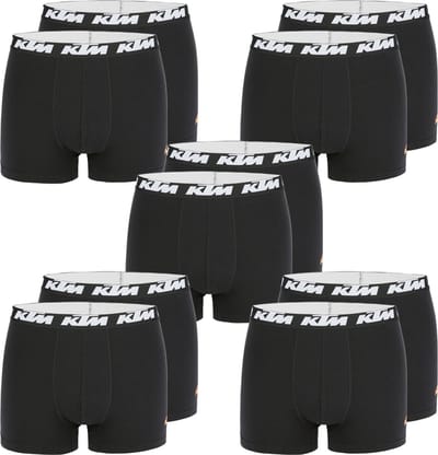 KTM by FREEGUN Boxershorts voor heren, ondergoedbroek, herenboxer, set van 10 multipack