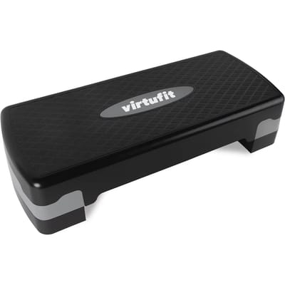 VirtuFit Essential Aerobic Fitness Step - Verstelbare Stepper - Stepbank - Aerobics Stepper Fitness - Verstelbaar - Geschikt voor Krachttraining en Revalidatie - Duurzaam en Slijtvaste Aerobics Stepper