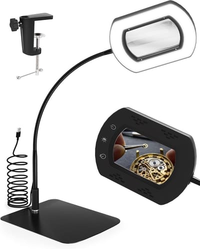 Vergrootglas met Verlichting - Loelamp - Dimbare Tafelvergrootglas - Werkbureau