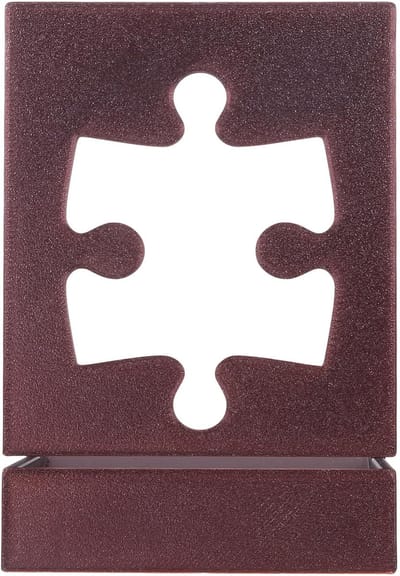 Puzzeldekselstandaard - Puzzel posterhouder - Puzzels maken - Houdt deksels recht - 14 x 10 x 820 cm - Bruin