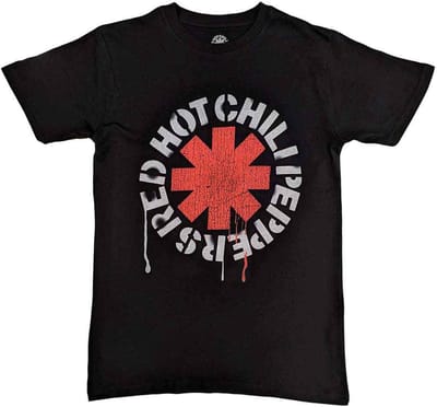 Red Hot Chili Peppers - Stencil Kinder T-shirt - Kids tm 2 jaar - Zwart