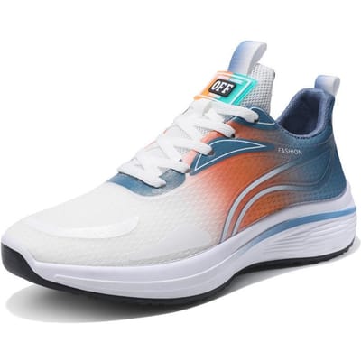 Nieuwe Herenschoenen Mesh Ademende Sneaker Casual Vliegend Geweven Veterschoenen Hardloopschoenen Jeugd Herenschoenen 44 gray
