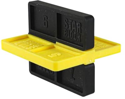 Bladafstandhouders voor houten terrassen - 8 stuks - 4/5/6/7 mm nauwkeurige installatie