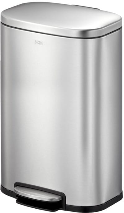 EKO - Oli-Cube Recycler pedaalemmer 20+20 liter - Stainless steel - mat RVS - Prullenbak