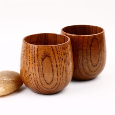 VT Goods - Houten kopjes - Decoratieve bekers - Milieuvriendelijk - Natuurlijke materialen - Gezond drinkgerei - Geschikt voor koffie en thee