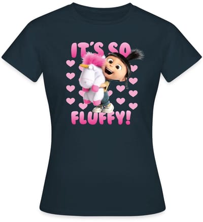 Minions Agnes It's So Fluffy Pink Met Eenhoorn T-Shirt Dames
