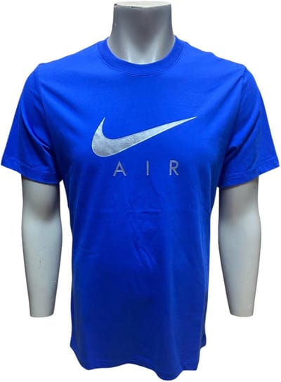 NIKE T-SHIRT - BLAUW/SILVER - MAAT S
