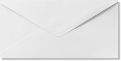 25 Luxe EA 5/6 Enveloppen - DIN Lang 11x22cm - DL Wit - 110 Grams - 110x220mm - Puntklepsluiting