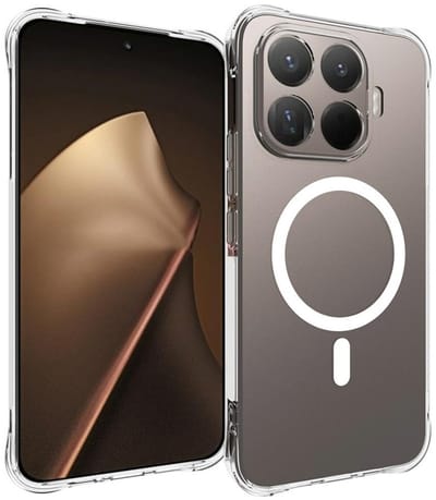 Casemania Hoesje Geschikt voor Xiaomi 17T - Transparant - Anti-Shock Magnetische Back Cover - Geschikt voor MagSafe Telefoonhoesje