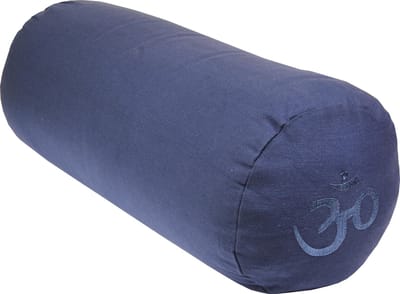 Yoga-Mad Buckwheat Yoga Bolster - Blue -.