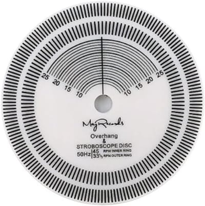 Platenspeler Kalibratie - Toerenteller Schijf - Snelheid Controleren - Nauwkeurige Detectie - 80mm Diameter - Wit