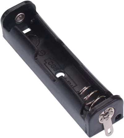 Batterij Houder - AAA Case - Elektronica Projecten - Soldeer Lug Terminals - 50x13x12mm - Zwart