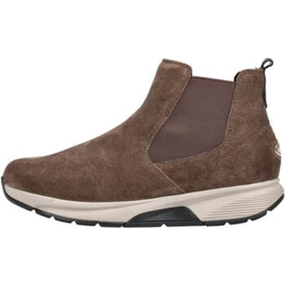 Gabor Rolling Soft art. 0804.02.007 bruin suede enkellaars met rits.