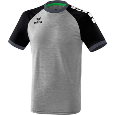 Erima Zenari 3.0 SS Shirt Heren Sportshirt - Maat XL  - Mannen - grijs/zwart/wit