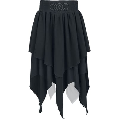 Gothicana by EMP - Gothic Midirok - Mystical Woods - S tot XXL - voor Vrouwen - zwart