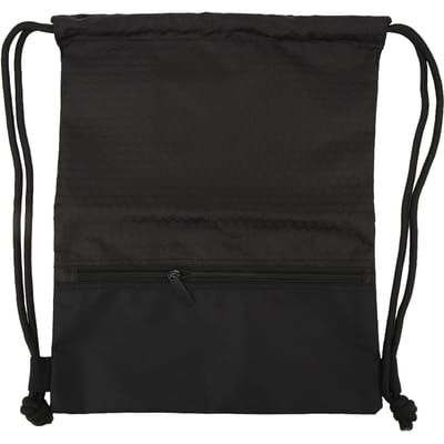 Sac à dos noir à cordon de serrage, résistant à l'eau, sac de sport étanche pour hommes et femmes, 44 x 36 cm black