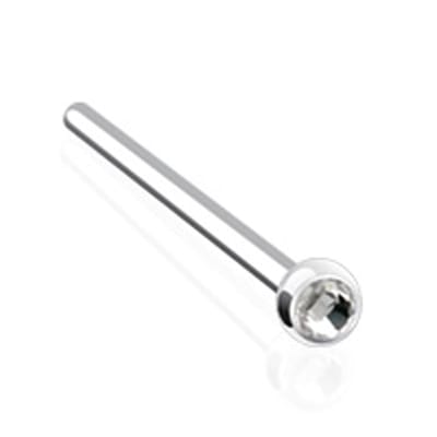 Neuspiercing steentje 0.8x12x2.2 - zilver - LMPiercings