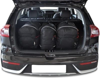KIA NIRO 2016+ incl PHEV 3-delig Reistassen Op Maat Auto Interieur Kofferbak Organizer Accessoires