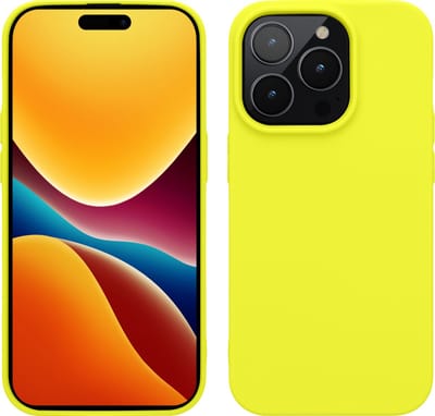 kwmobile telefoonhoesje geschikt voor Apple iPhone 14 Pro - Hoesje voor smartphone - Back cover in citroengeel