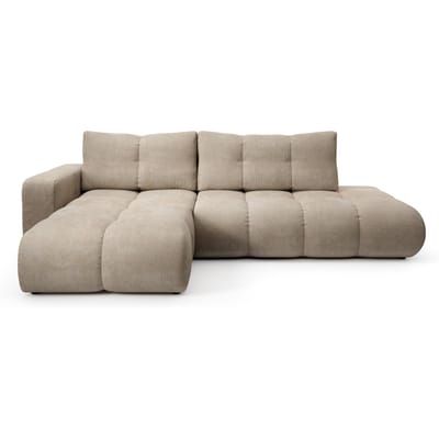 Hoekbank SOLA met slaapfunctie links chenille | NADUVI Collection