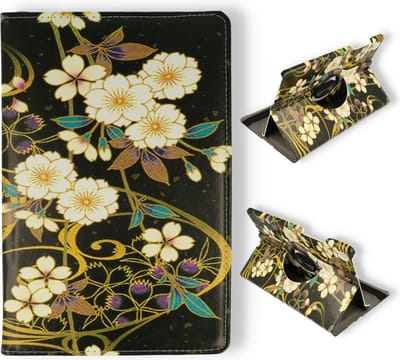 HB Hoes Geschikt voor Samsung Galaxy Tab A7 Lite 8.7 inch - Draaibare Tablet Case Met Print - Wilde Bloemen