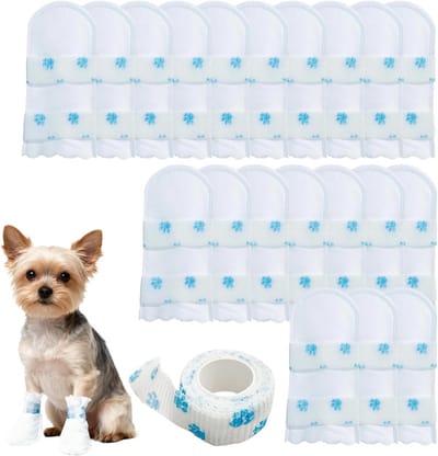 Verwisselbare honden sokken voor beschadigde poten | Waterdichte honden schoenen | Bescherming voor binnen en buiten (S 3-8 kg)