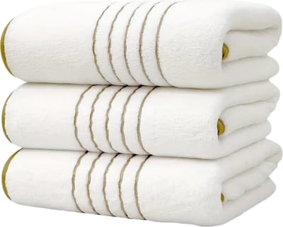 Livano Handdoeken Set - Hotelkwaliteit - Handdoek - Towel - Wit - 3 Stuks