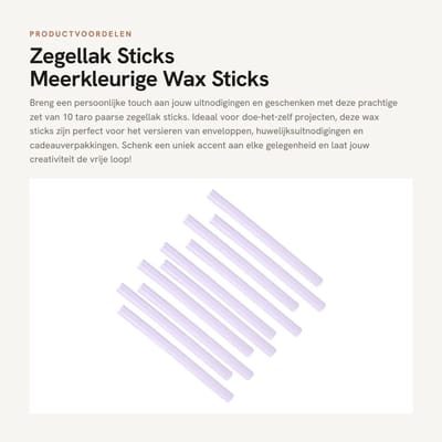 Dailygoods- Zegellak Sticks 10 Stuks - Meerkleurige Wax Sticks - Doe-het-zelf Uitnodigingen - Decoratieve Enveloppen - Geschenkverpakking - Premium Kwaliteit - Wassticks